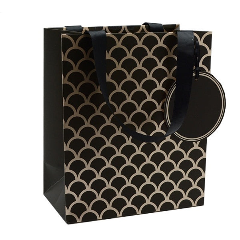 Gift Bag - Upscale Gold/Black