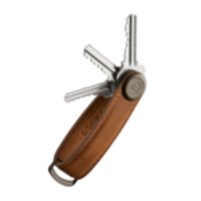 Key Organiser Crazy-Horse - Chestnut Brown with Brown Stitching