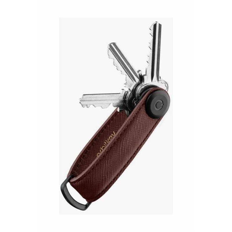 Key Organiser Leather - Saffiano Cherry