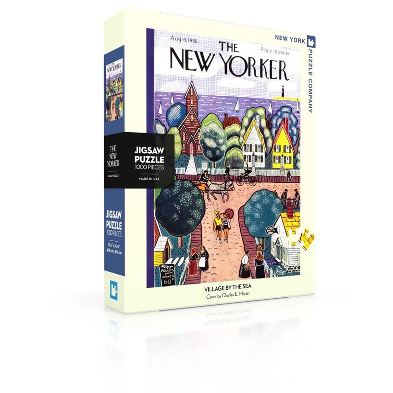 NEW YORKER PUZZLE - 1000PC Village By The Sea