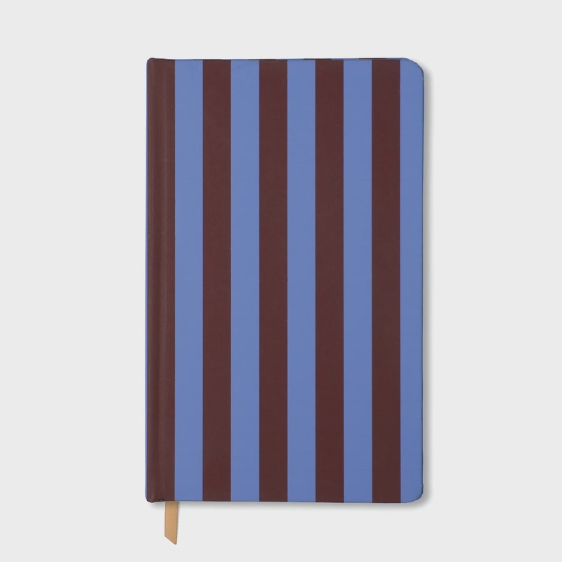 Soft Touch Journal - Purple + Nutmeg Stripe