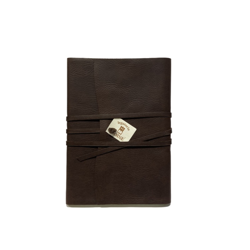 Wrap Leather Journal Medioevalis Brown Large