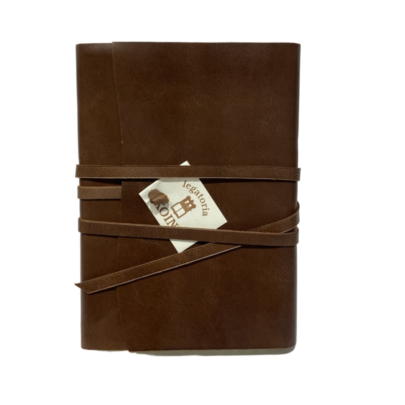Wrap Leather Journal Medioevalis Brown Medium