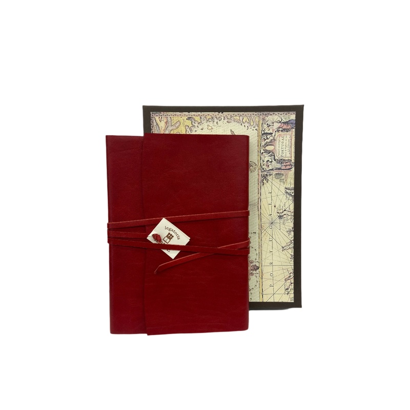 Wrap Leather Journal Medioevalis Oxblood Large