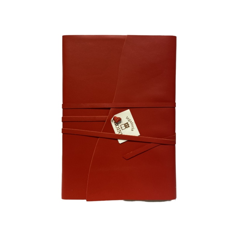 Wrap Leather Journal Medioevalis Red Large