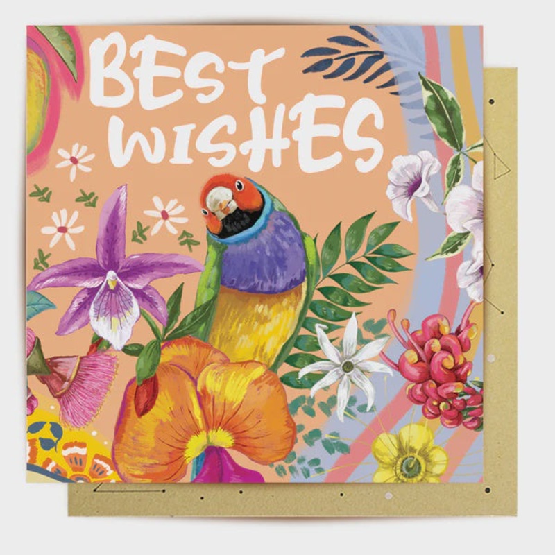 Card - Best Wishes Tropicana