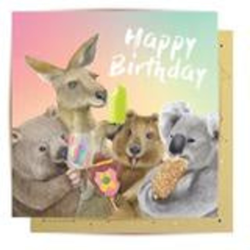 Card - Ice Cream Critters