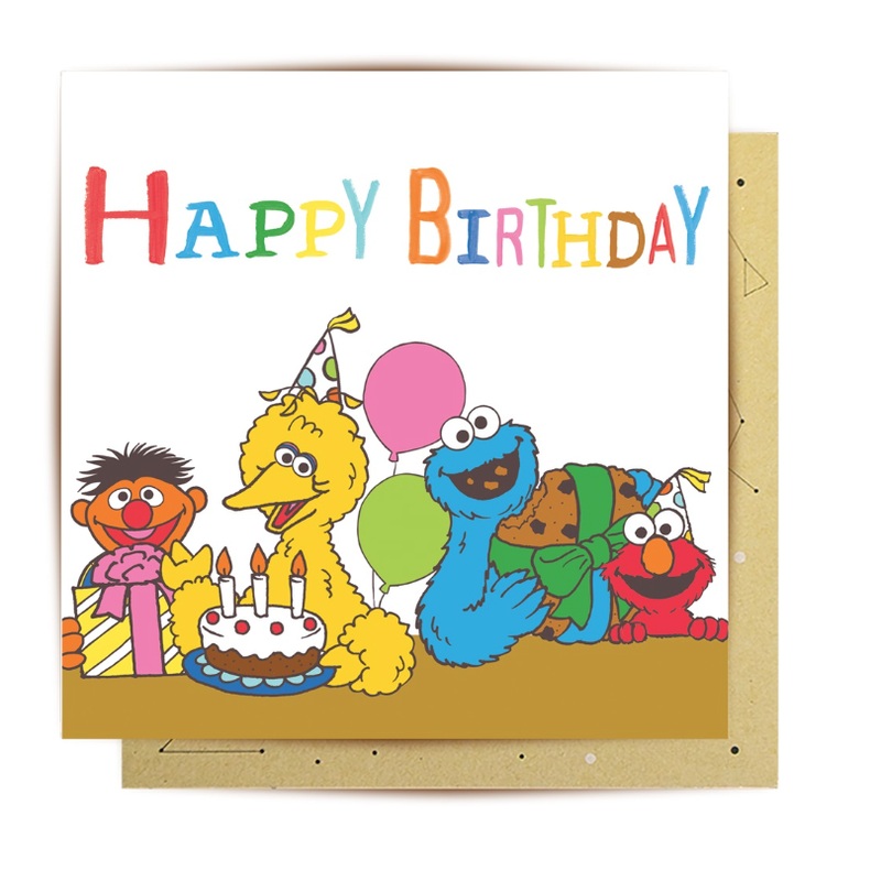 Card Sesame Street Birthday