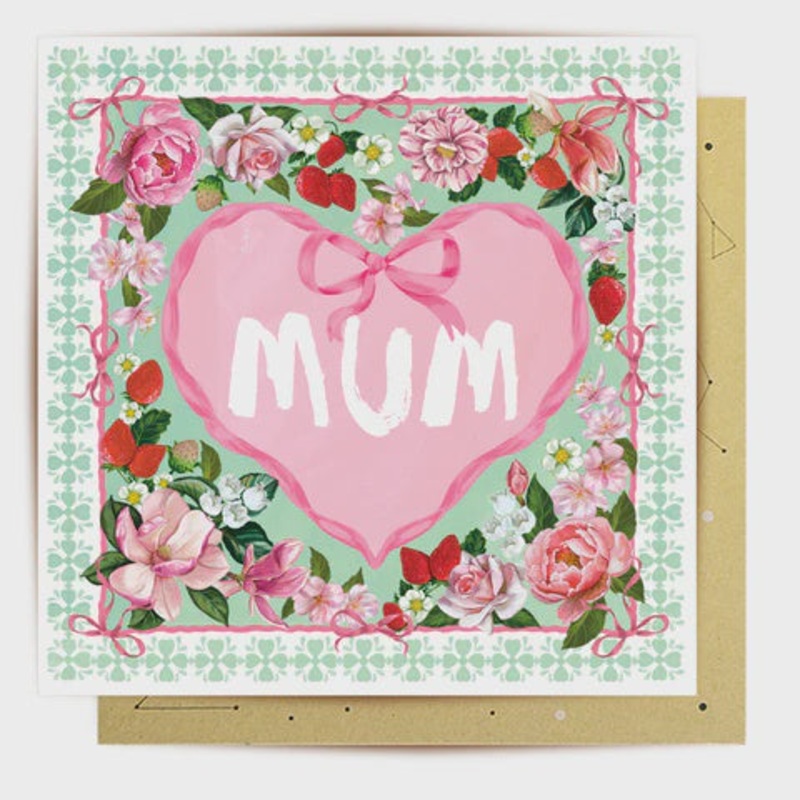 Greeting Card Mum Strawberries