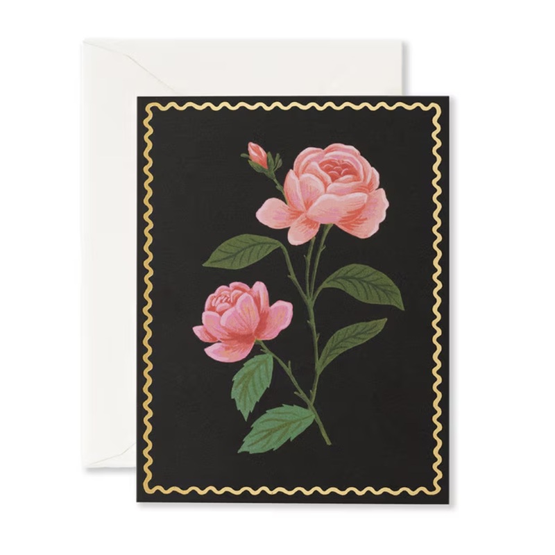 Rifle Paper Co - Single Card - Pink Rose