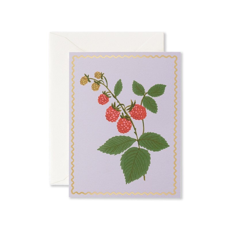 Rifle Paper Co - Single Card - Raspberry