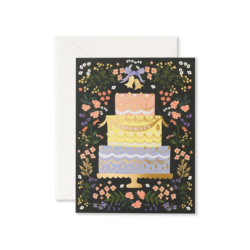 Rifle Paper Co - Single Card - Woodland Wedding Cake