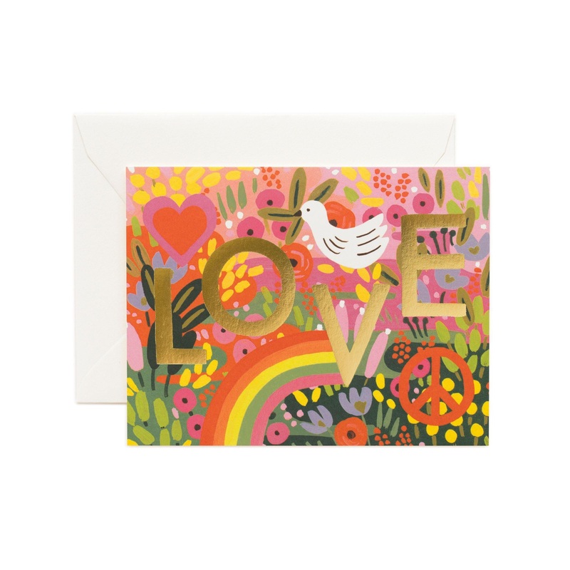 Rifle Paper Co - Single Card - All You Need is Love
