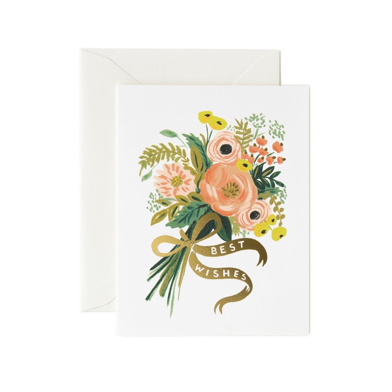 Rifle Paper Co - Single Card - Best Wishes Bouquet