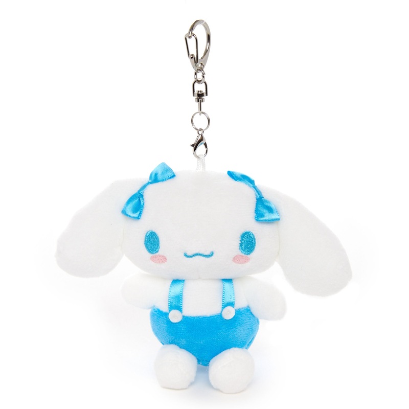 Cinnamoroll Plush Mascot Keychain (Blue Overalls)