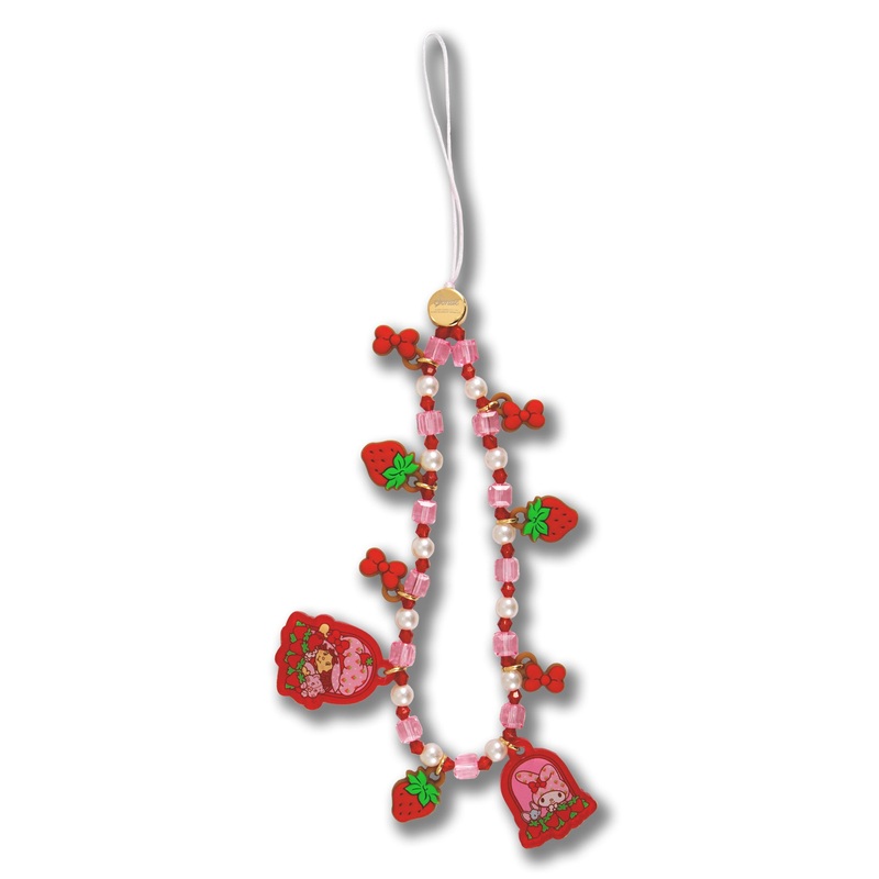 My Melody x Strawberry Shortcake Phone Beaded Wristlet