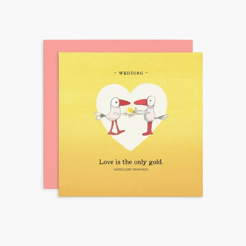 Affirmations - Twigseeds Wedding Card - Love is the only gold - K343