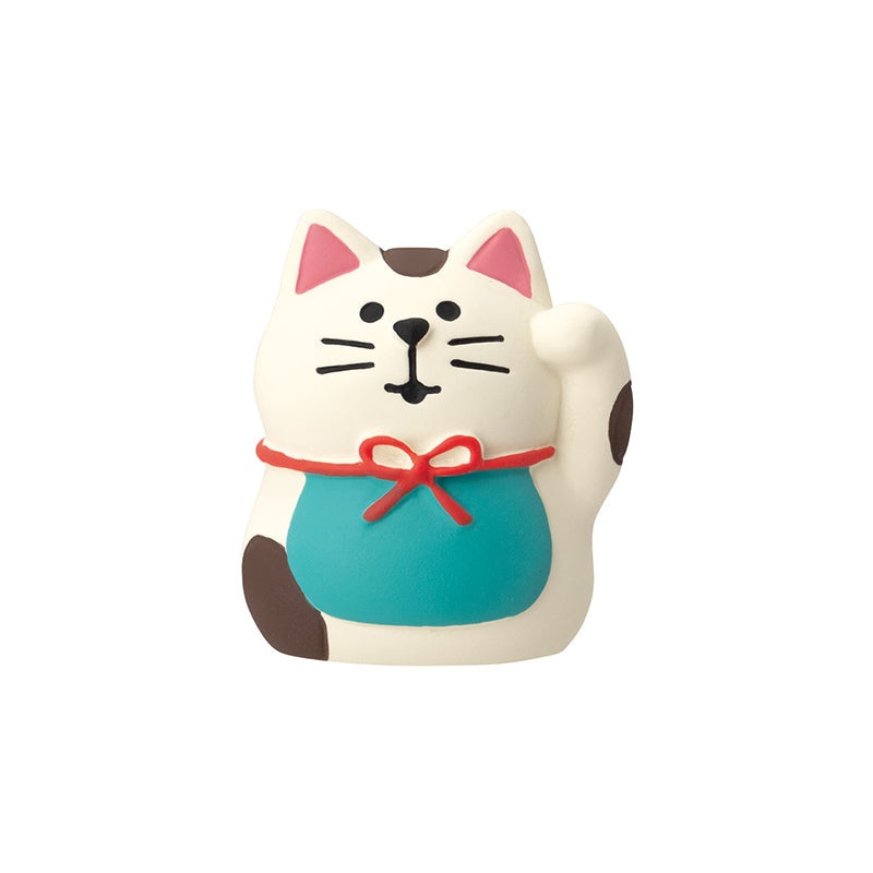 Decole Concombre - Mamefuku Mascot - Lucky Cat Tabby White (Small)