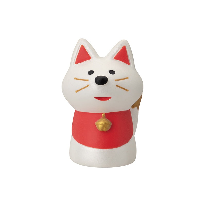 Decole Concombre - Mamefuku Mascot - Lucky White Fox (Small)