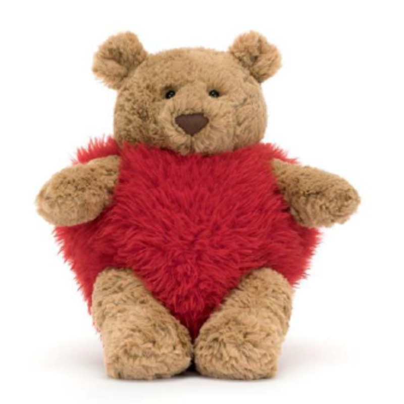 Jellycat BartholomewBearHeart 26cm