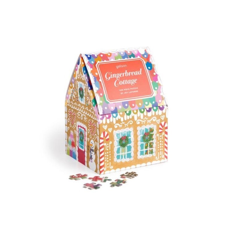 Joy Laforme Gingerbread Cottage - 500 Piece Puzzle