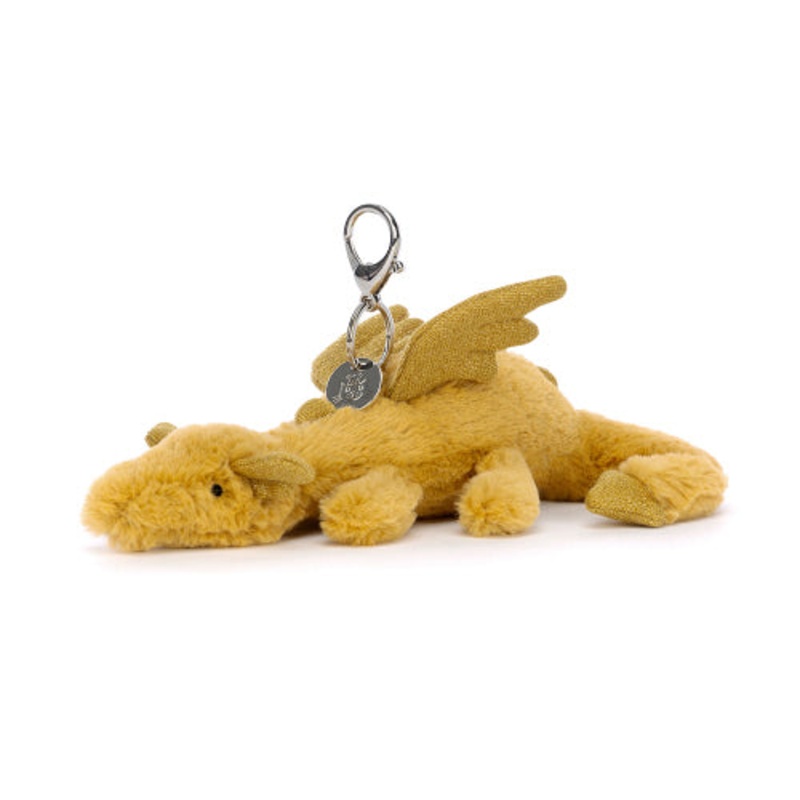 Jellycat Bag Charm Golden Dragon