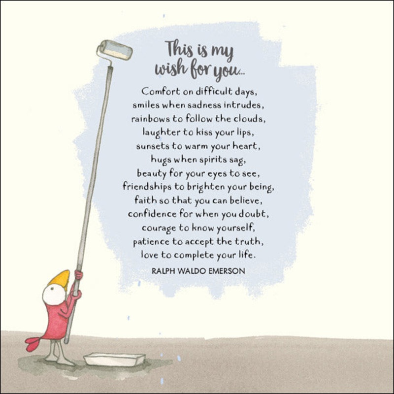 Affirmations - Twigseeds Symapthy Card - This is my wish for you - K203
