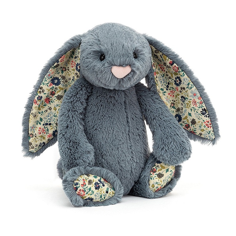 Jellycat Bashful Bunny Blossom Dusky Blue Original (Medium) 31cm