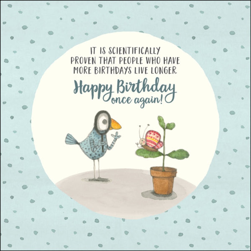 Affirmations - Twigseeds Birthday Card - Live longer - K177