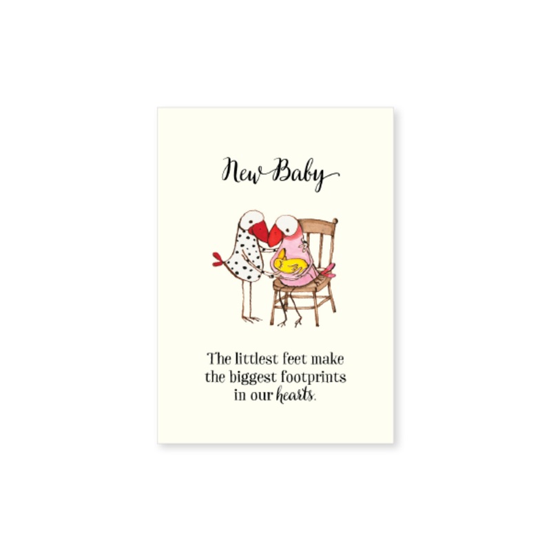 Affirmations - Twigseeds Mini Baby Card - Littlest feet - T354