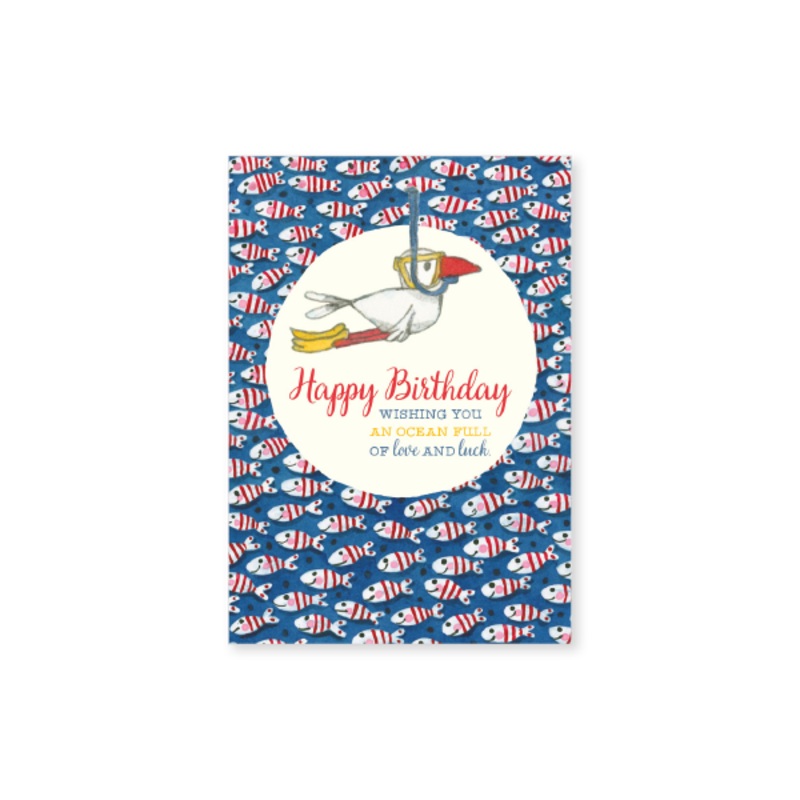 Affirmations - Twigseeds Mini Birthday Card -Ocean Full of Love - T340