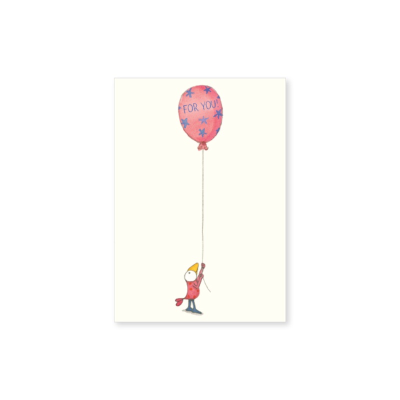 Affirmations - Twigseeds Mini Gift Card - Bird with Balloon - T343