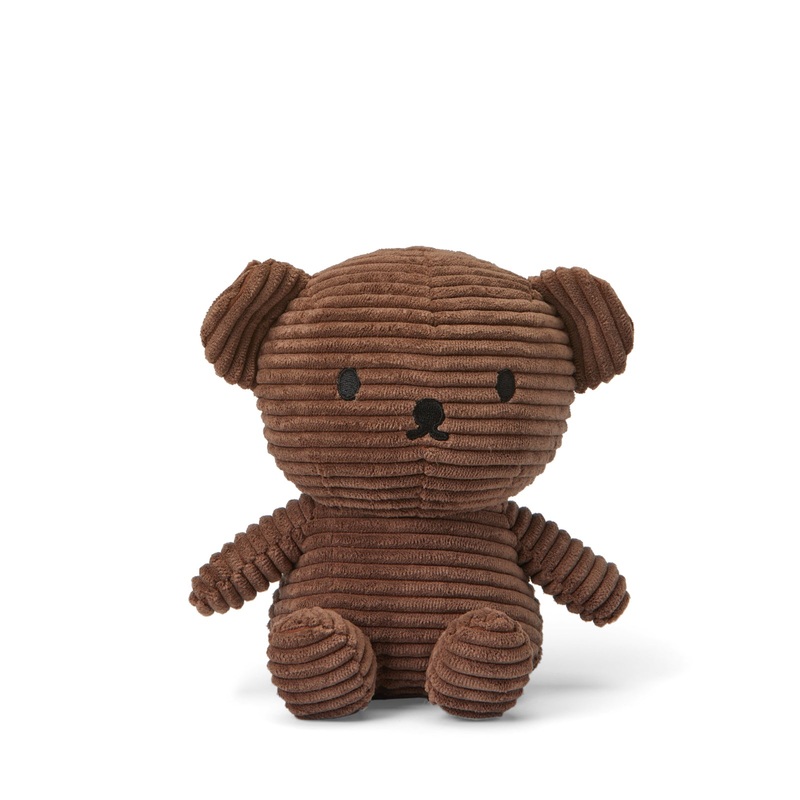 Miffy & Friends Boris Bear Corduroy Brown 17cm
