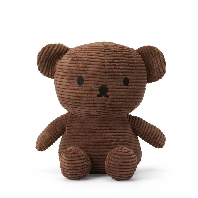 Miffy & Friends Boris Bear Corduroy Brown 24cm