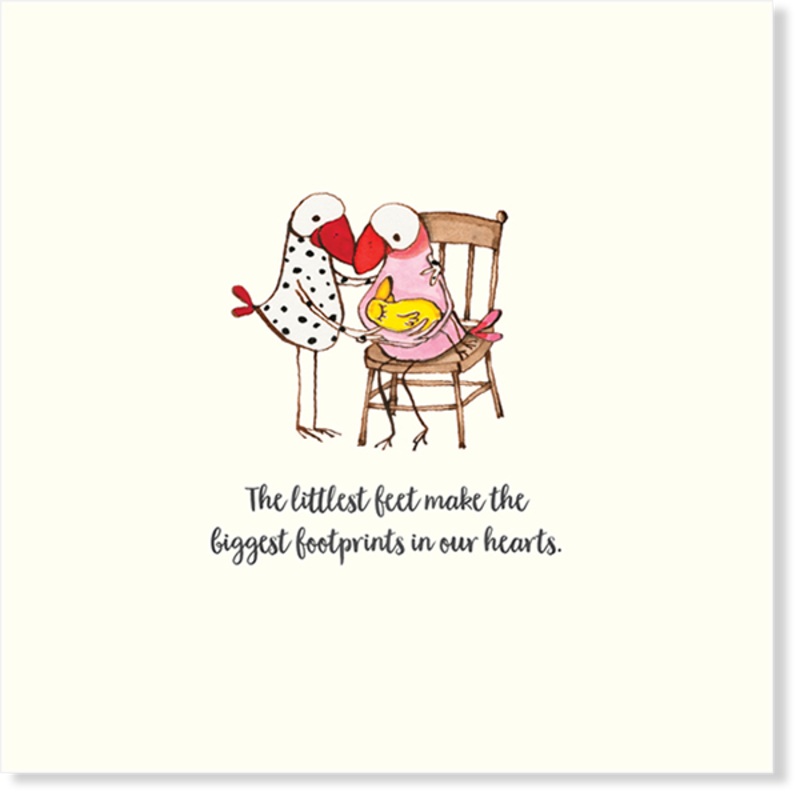 Affirmations - Twigseeds Baby Card - The littlest feet - K191