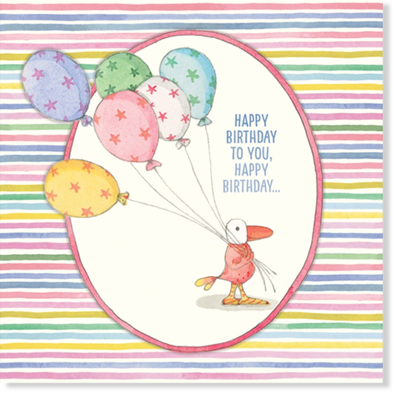 Affirmations - Twigseeds Birthday Card - Balloons - K262