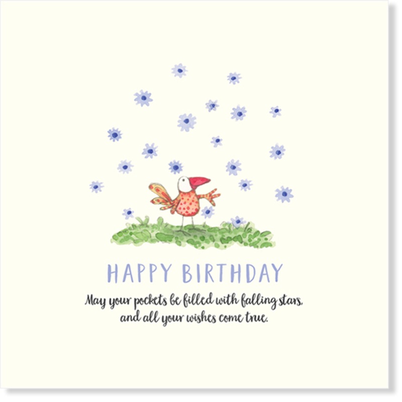 Affirmations - Twigseeds Birthday Card - Falling Stars - K199