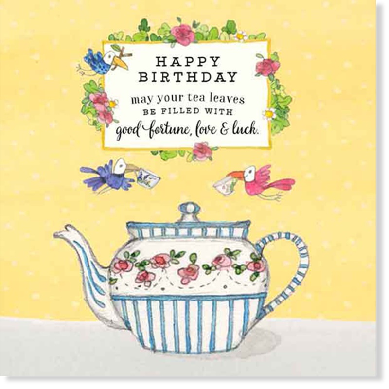 Affirmations - Twigseeds Birthday Card - Tea Leaves - K151