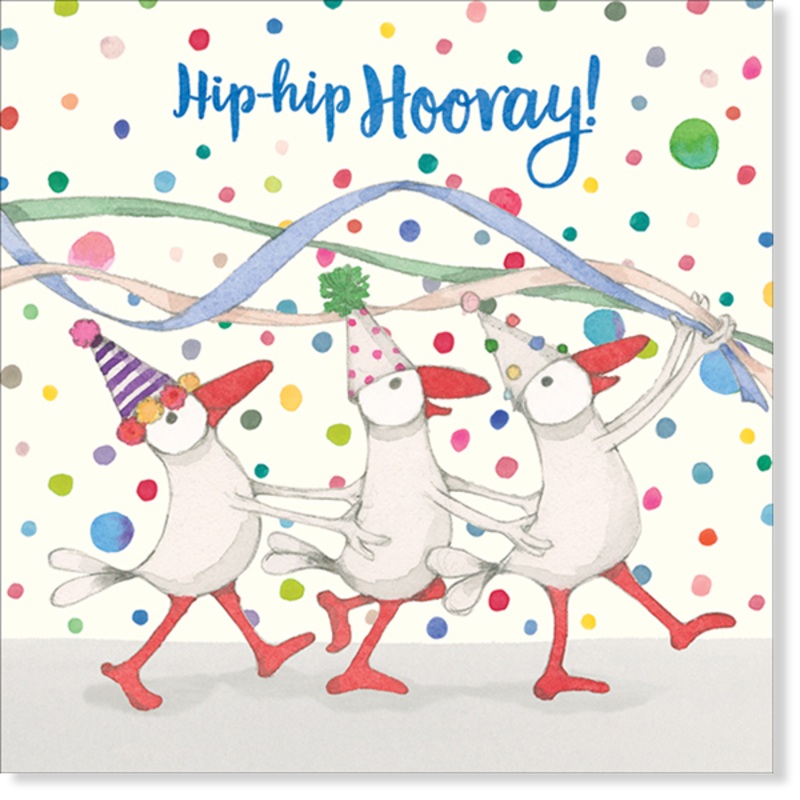 Affirmations - Twigseeds Congratulations Card - Hip-Hip Hooray! - K229