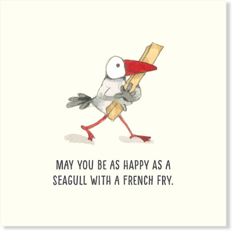 Affirmations - Twigseeds Friendship Card - Happy as a Seagull - K322