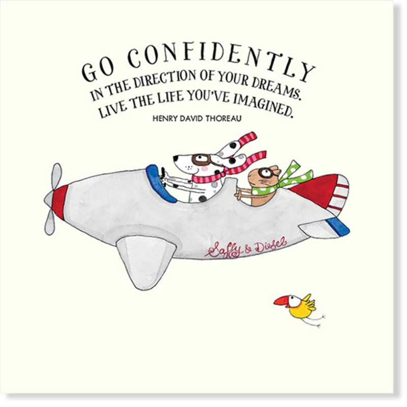 Affirmations - Twigseeds Inspiration Card - Go confidently - K061