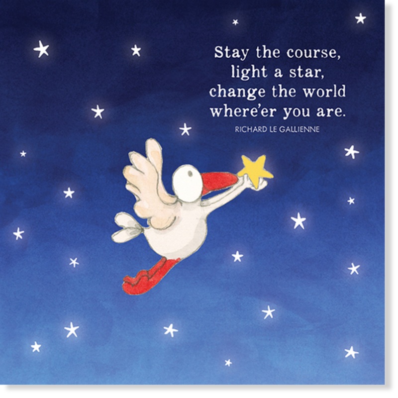 Affirmations - Twigseeds Inspirational Card - Stay the Course - K329