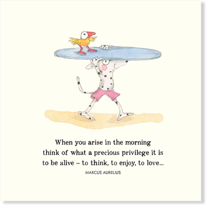 Affirmations - Twigseeds Inspirational Card - When you arise in the morning - K333