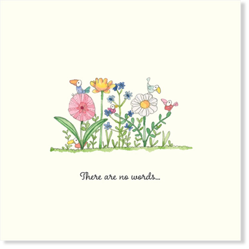 Affirmations - Twigseeds Sympathy Card - There are No Words - K274