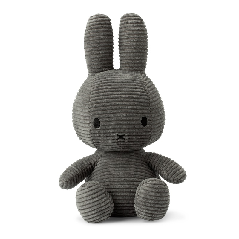 Miffy & Friends Miffy (ECO) Corduroy Grey 33cm