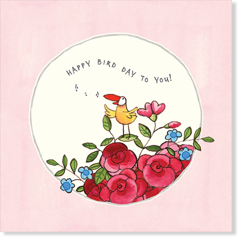 Affirmations - Twigseeds Birthday Card - Happy bird day - K258