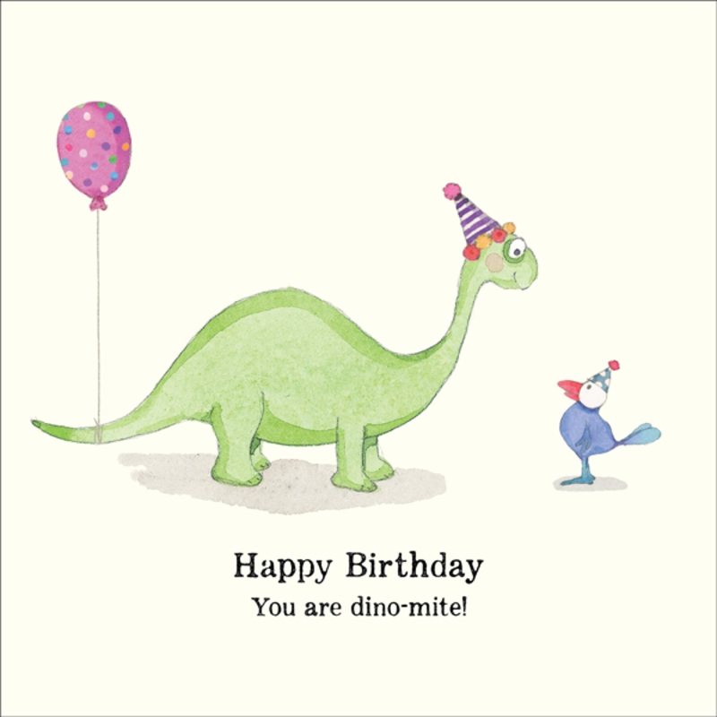 Affirmations - Twigseeds Birthday Card - You Are Dino-mite! - K340
