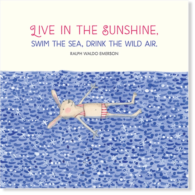 Affirmations - Twigseeds Inspirational Card - Live in the Sunshine - K241