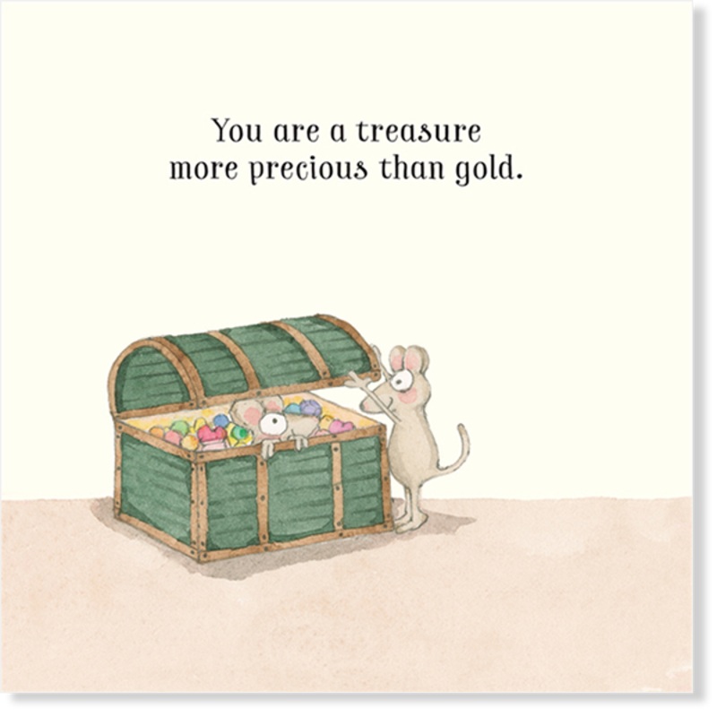 Affirmations - Twigseeds Love Card - You are a treasure - K249