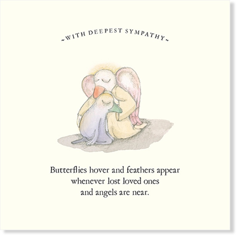 Affirmations - Twigseeds Sympathy Card - Butterflies hover - K291